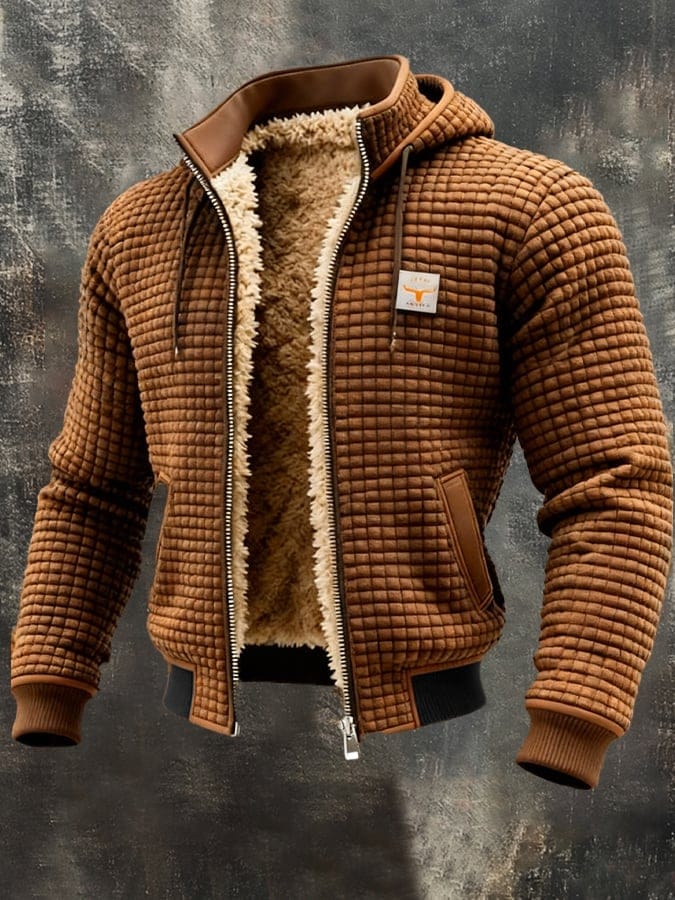 Henrik | Gefütterte Herrenjacke mit Kapuze