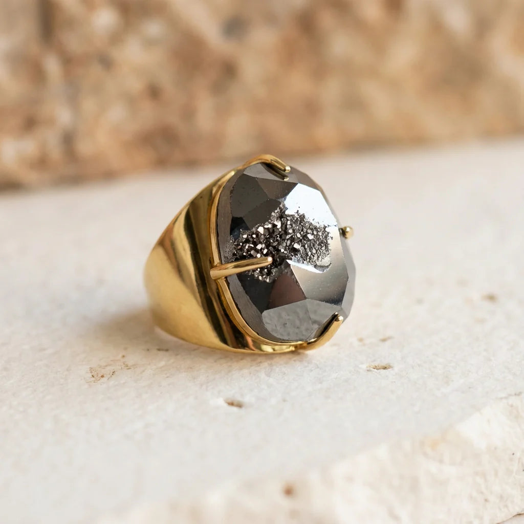 Powerful Hematite Ring