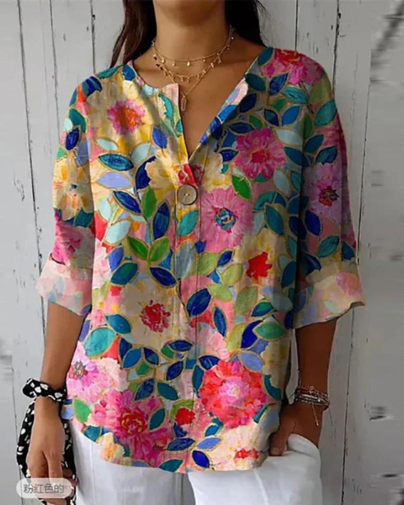 HELEINA - Bloemige vintage blouse
