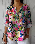 HELEINA - Bloemige vintage blouse