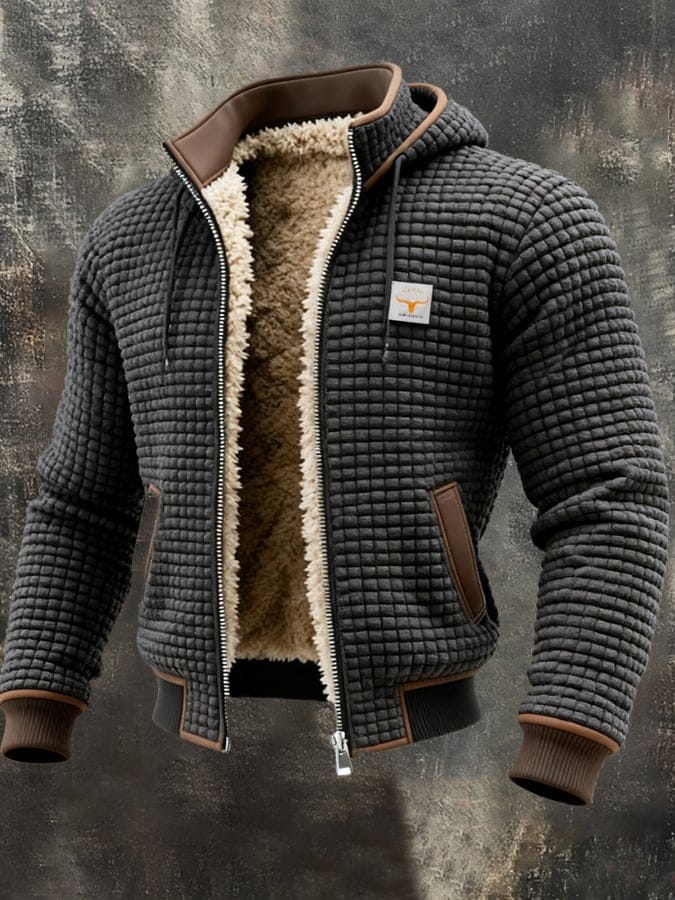 Henrik | Gefütterte Herrenjacke mit Kapuze