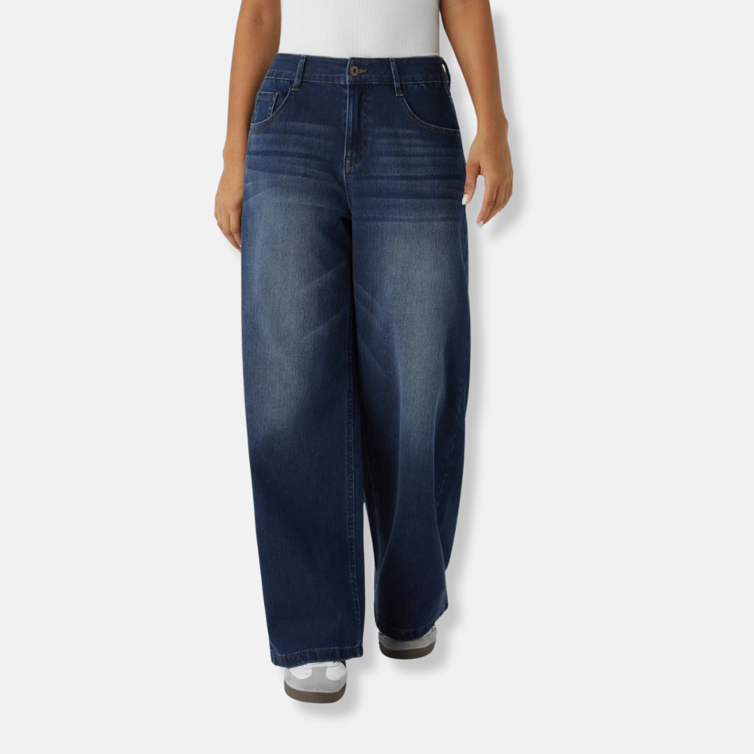 Audrey | Jean large taille haute
