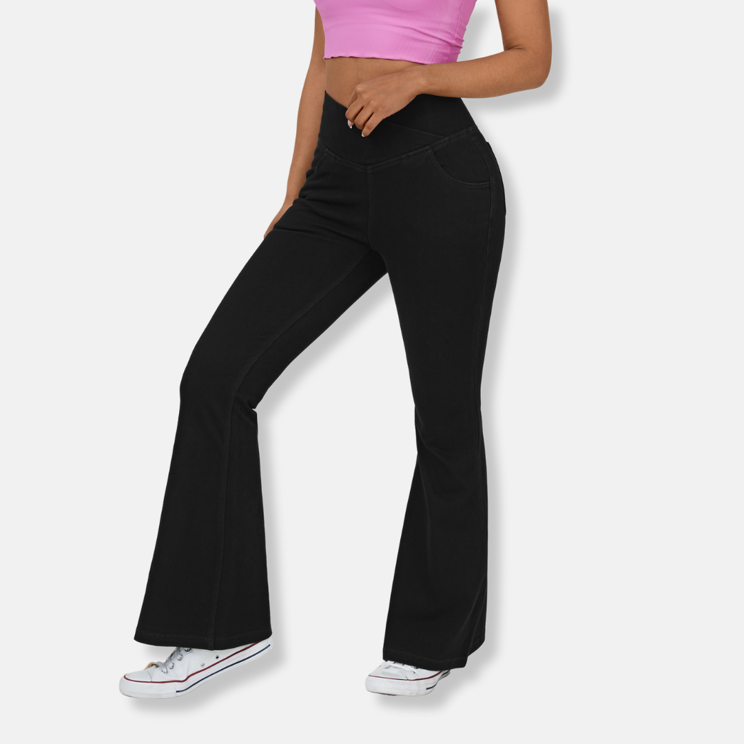 Isabelle | Jean flare taille haute