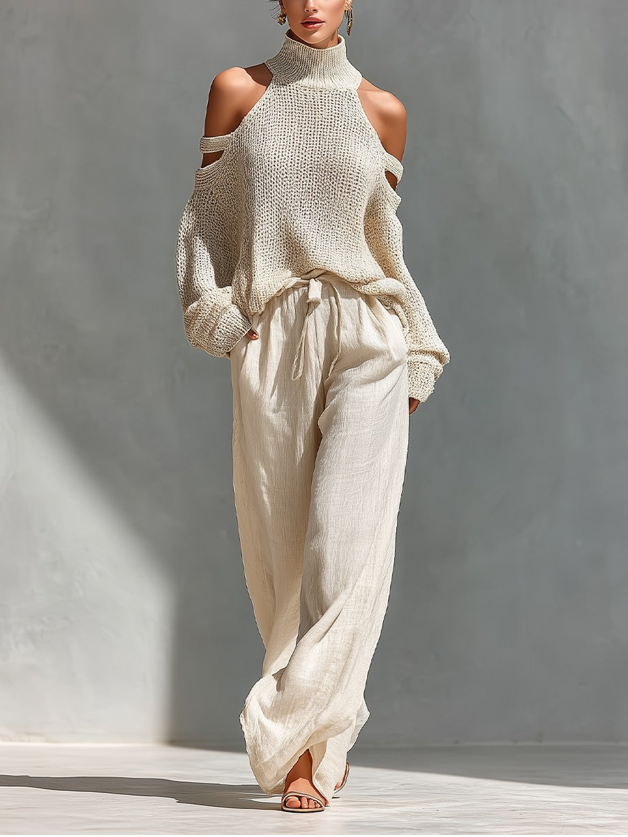 Camilla • Ensemble à la mode en maille et lin
