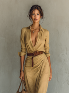 Sofia | Robe longue ceinturée