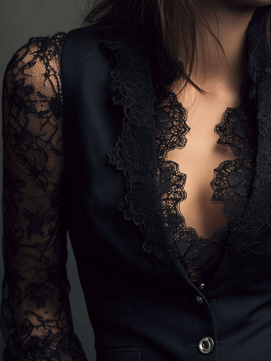 Leni | Elegante Spitzenbluse