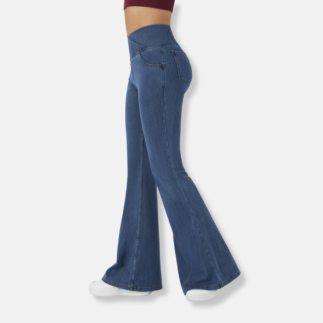 Isabelle | Jean flare taille haute
