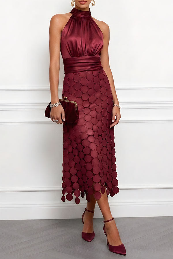 Helena | Elegantes Midikleid mit besonderem Rockdesign