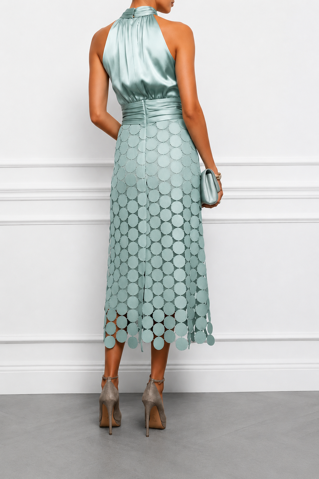 Helena | Elegantes Midikleid mit besonderem Rockdesign
