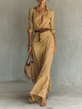 Sofia | Robe longue ceinturée