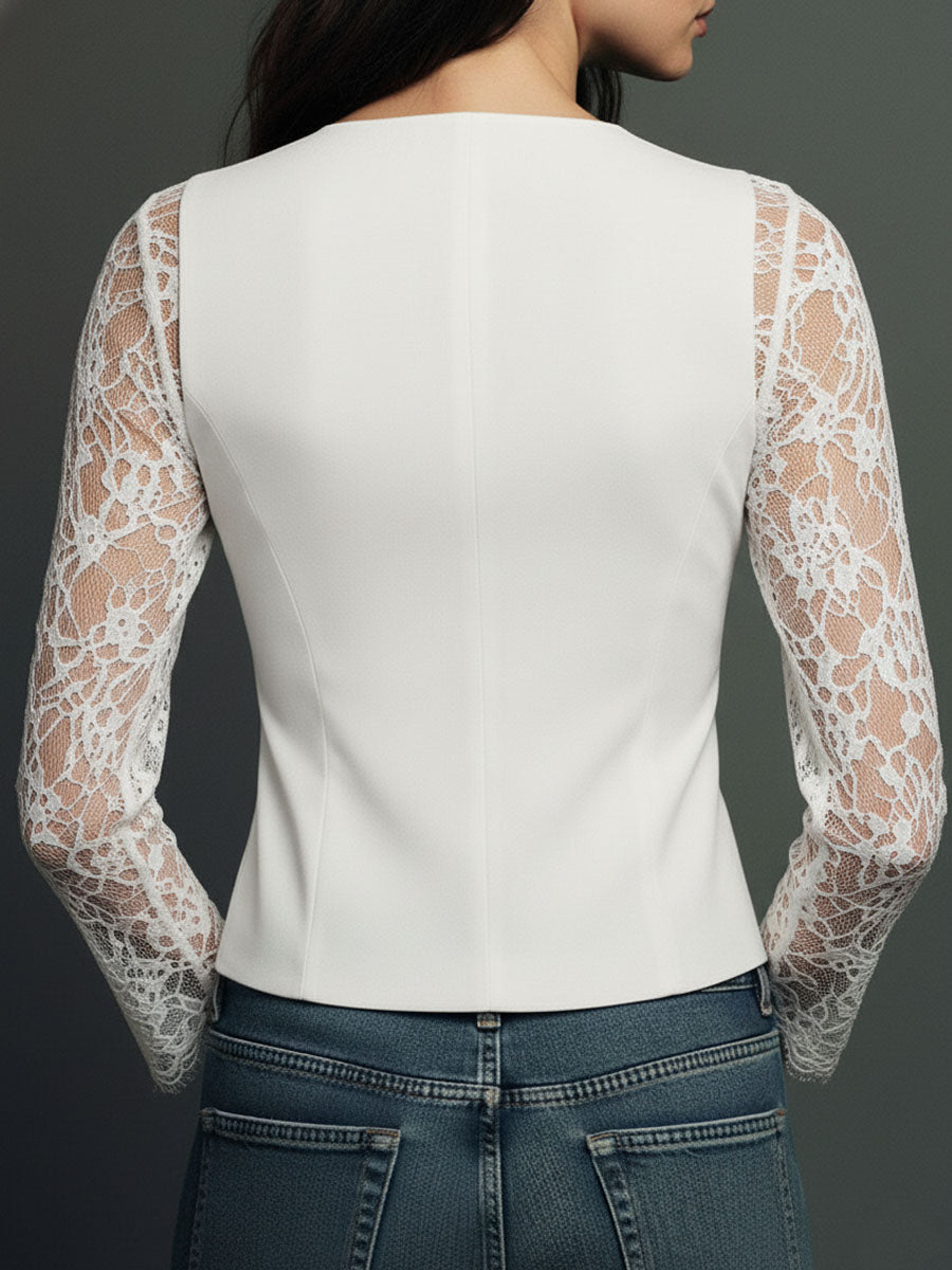 Leni | Elegante Spitzenbluse