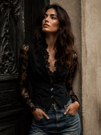 Leni | Elegante Spitzenbluse