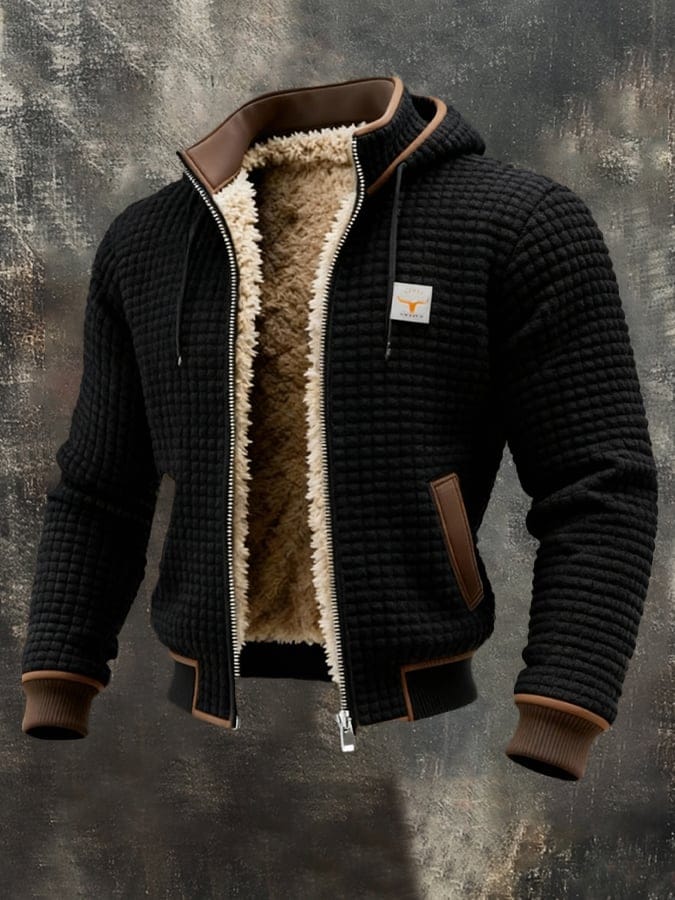 Henrik | Gefütterte Herrenjacke mit Kapuze