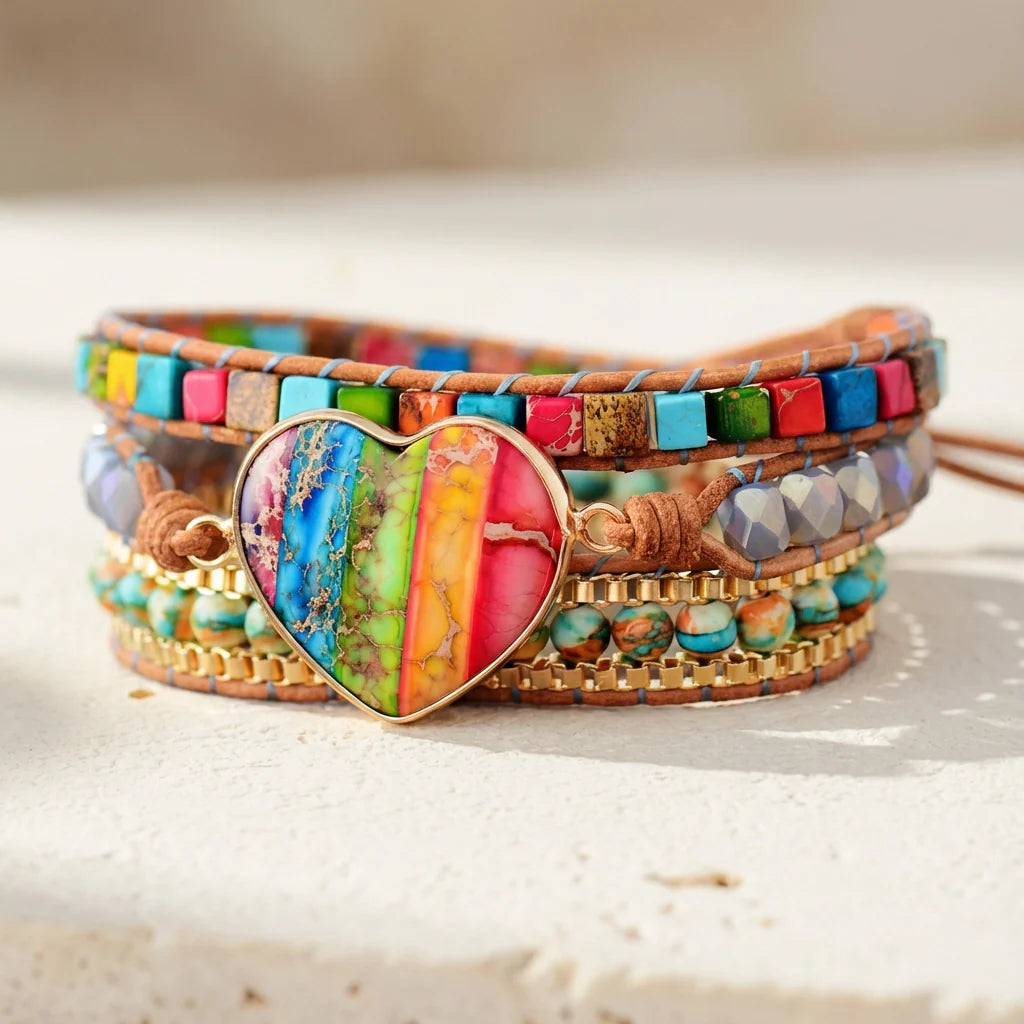 Healing Chakra Heart Bracelet