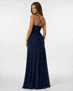 Babette | Robe maxi à encolure carrée froncée