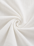Aline | Robe longue portefeuille blanche — Fente élégante, dos nu
