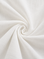 Aline | Robe longue portefeuille blanche — Fente élégante, dos nu