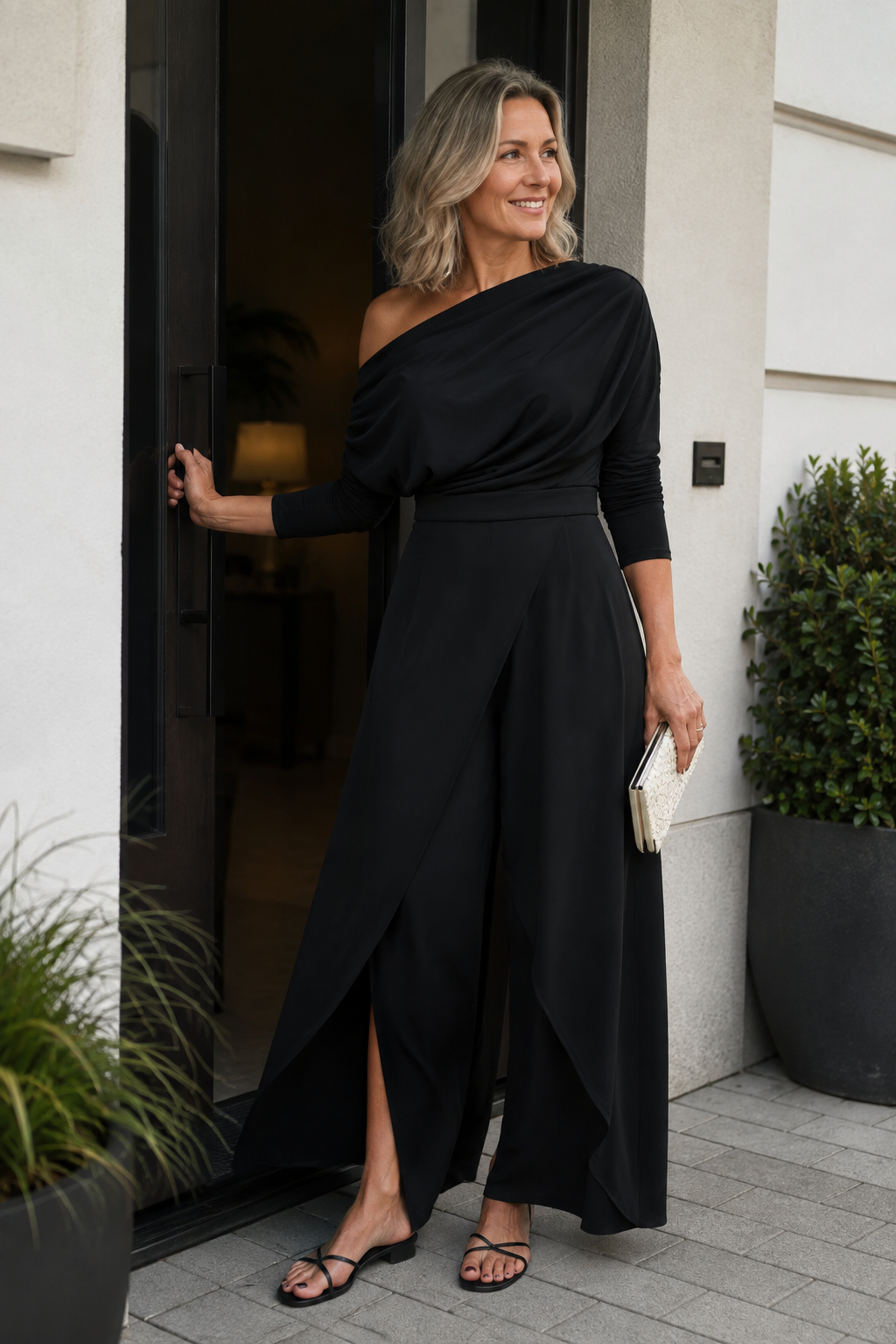 Eleganter One-Shoulder-Jumpsuit für Damen