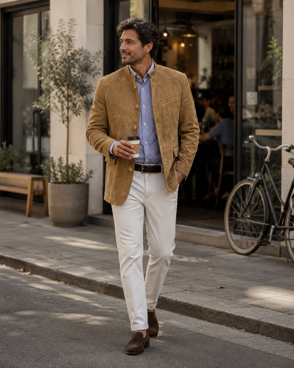 Anton | Herrenblazer in Wildleder-Optik
