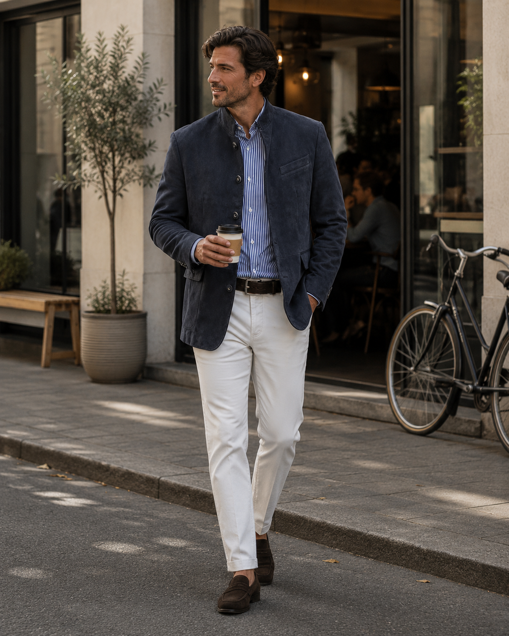 Anton | Herrenblazer in Wildleder-Optik