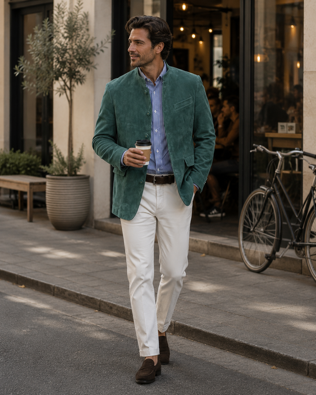 Anton | Herrenblazer in Wildleder-Optik