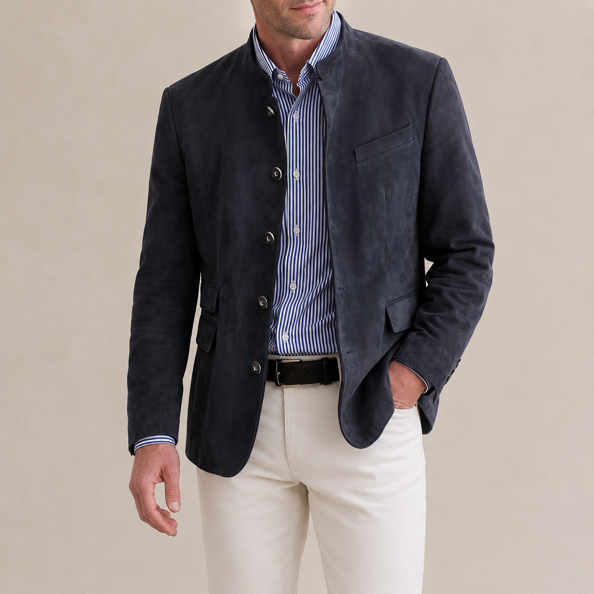 Anton | Herrenblazer in Wildleder-Optik