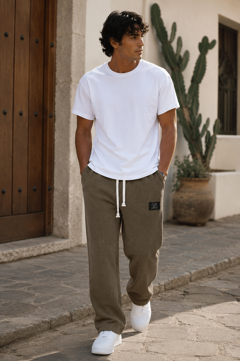 Nathan | Pantalon large à taille réglable