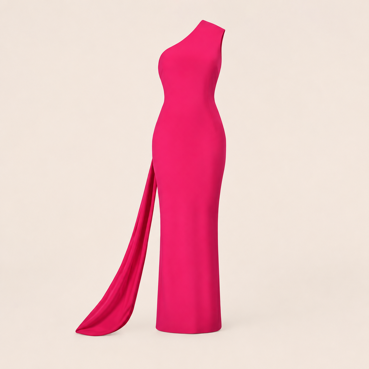 Robe longue élégante à une bretelle