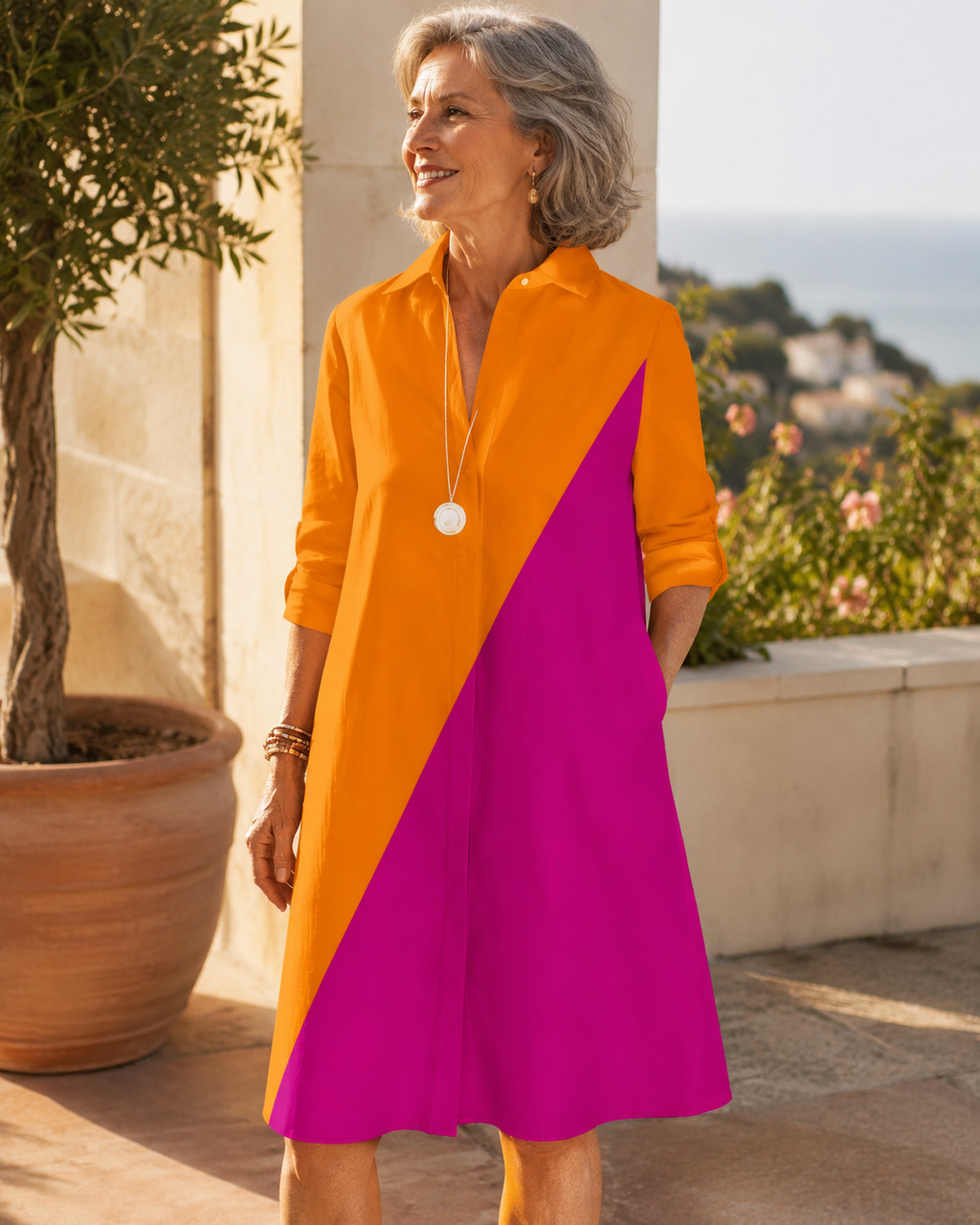 Lily | Robe midi élégante