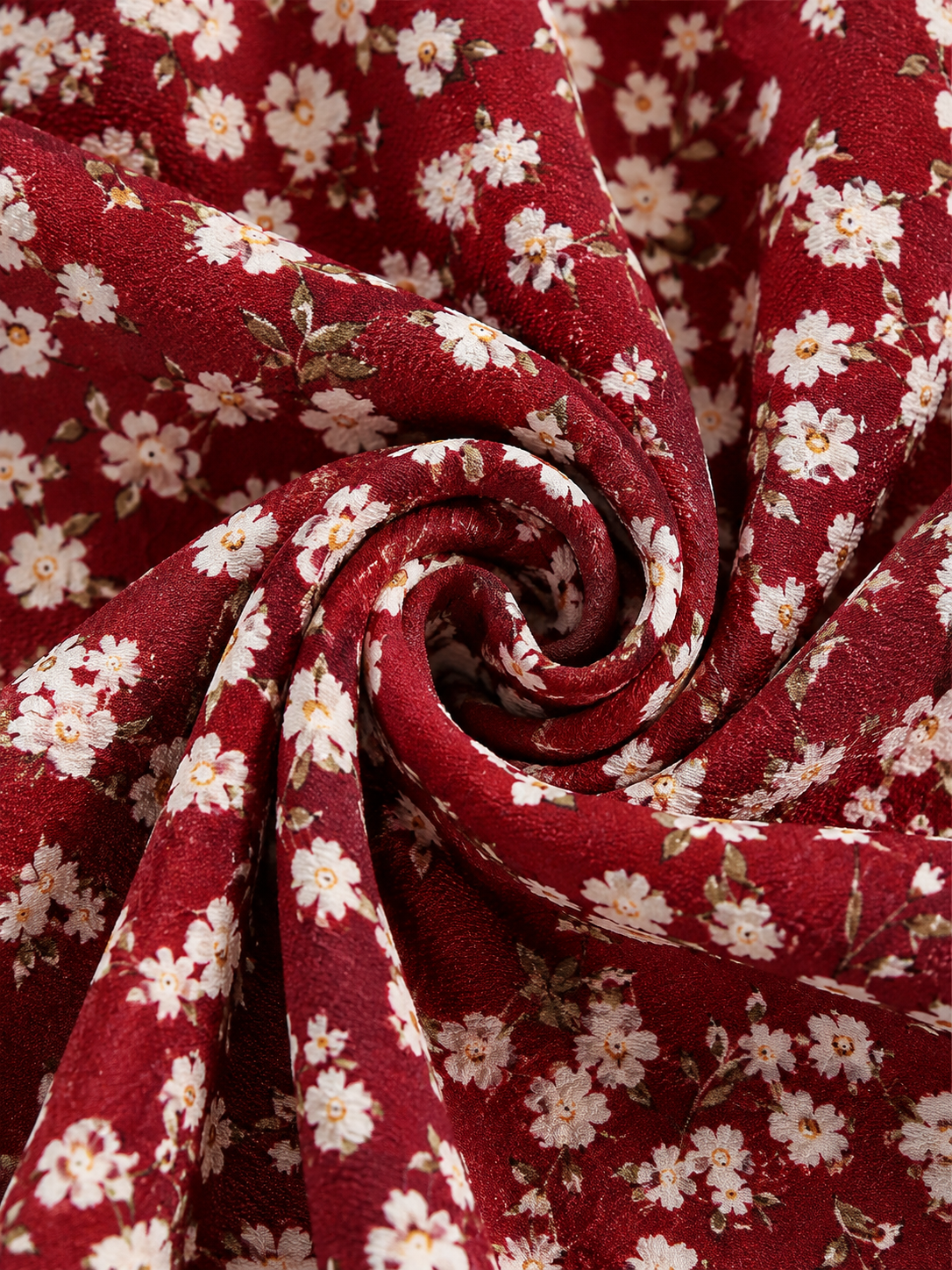 Robe à fleurs avec décolleté en V