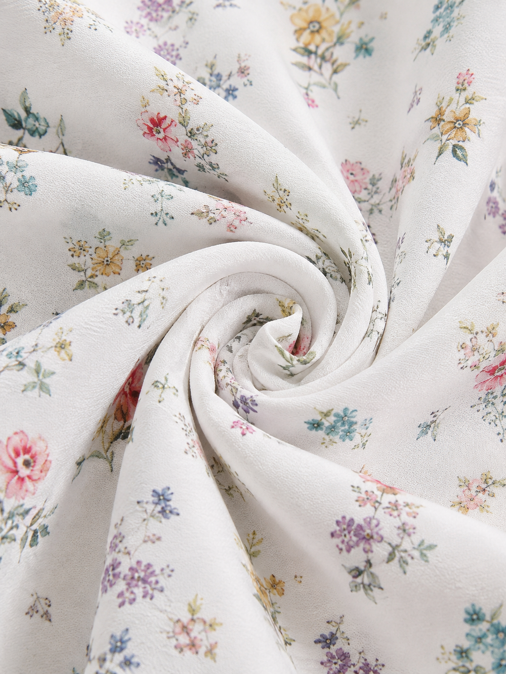 Robe à fleurs avec décolleté en V