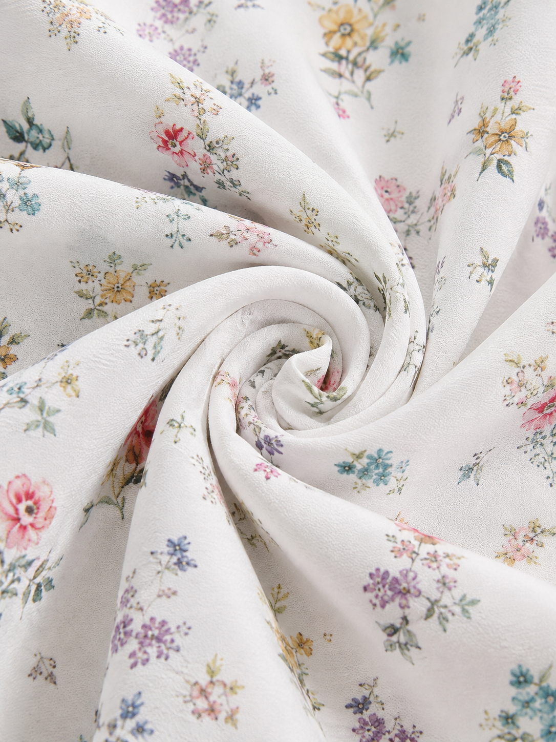 Robe à fleurs avec décolleté en V