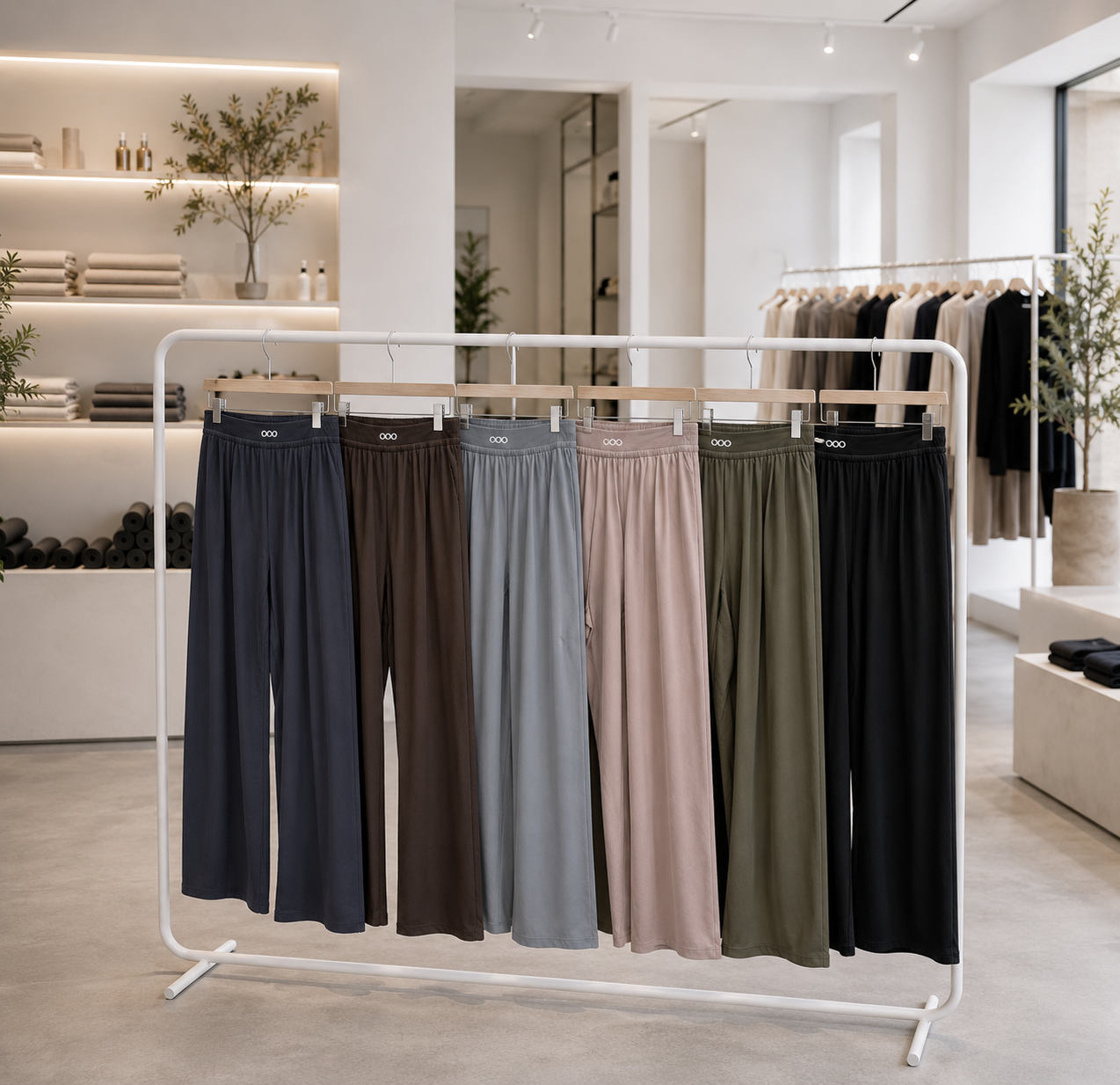 Pantalon respirant à jambes droites et larges