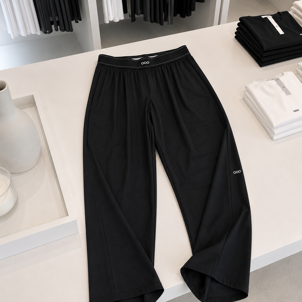 Pantalon respirant à jambes droites et larges