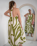 Inez Green Maxi Dress