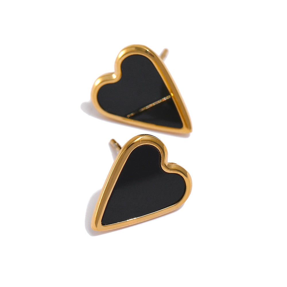 Heart Charm Earrings