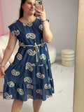 Elegent Dark Blue Dress