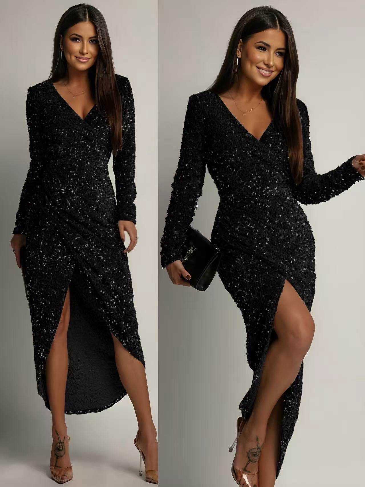 Maxi Party All Pailletten dress