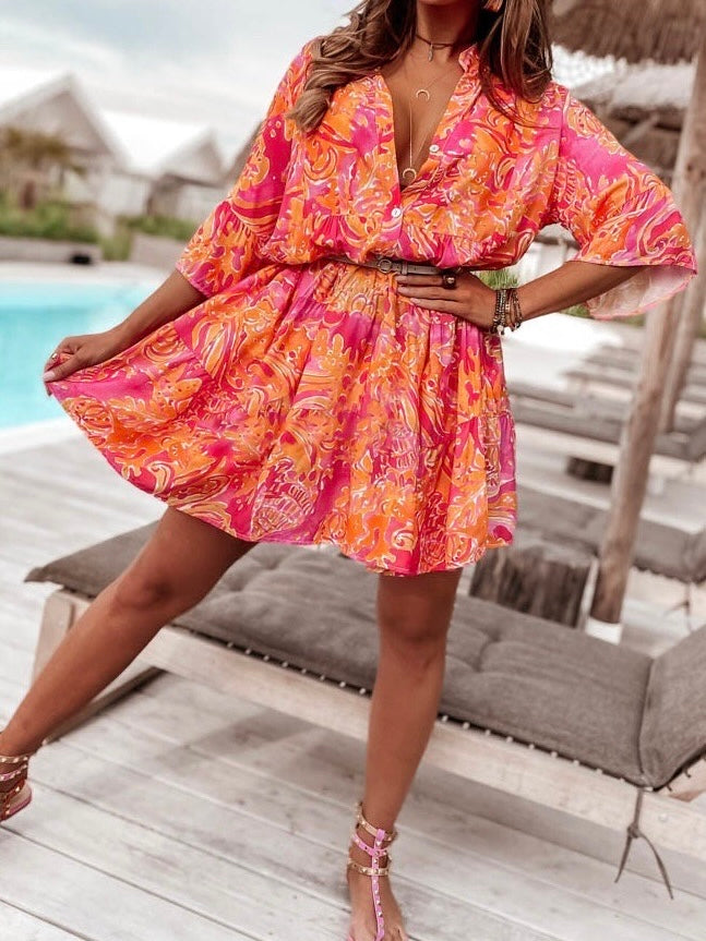 Ibiza Fuchsia Dress