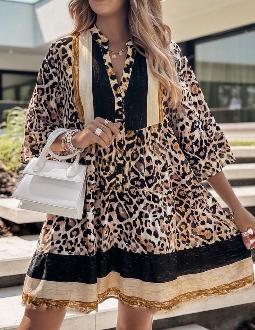 Ibiza Print Leo Dress