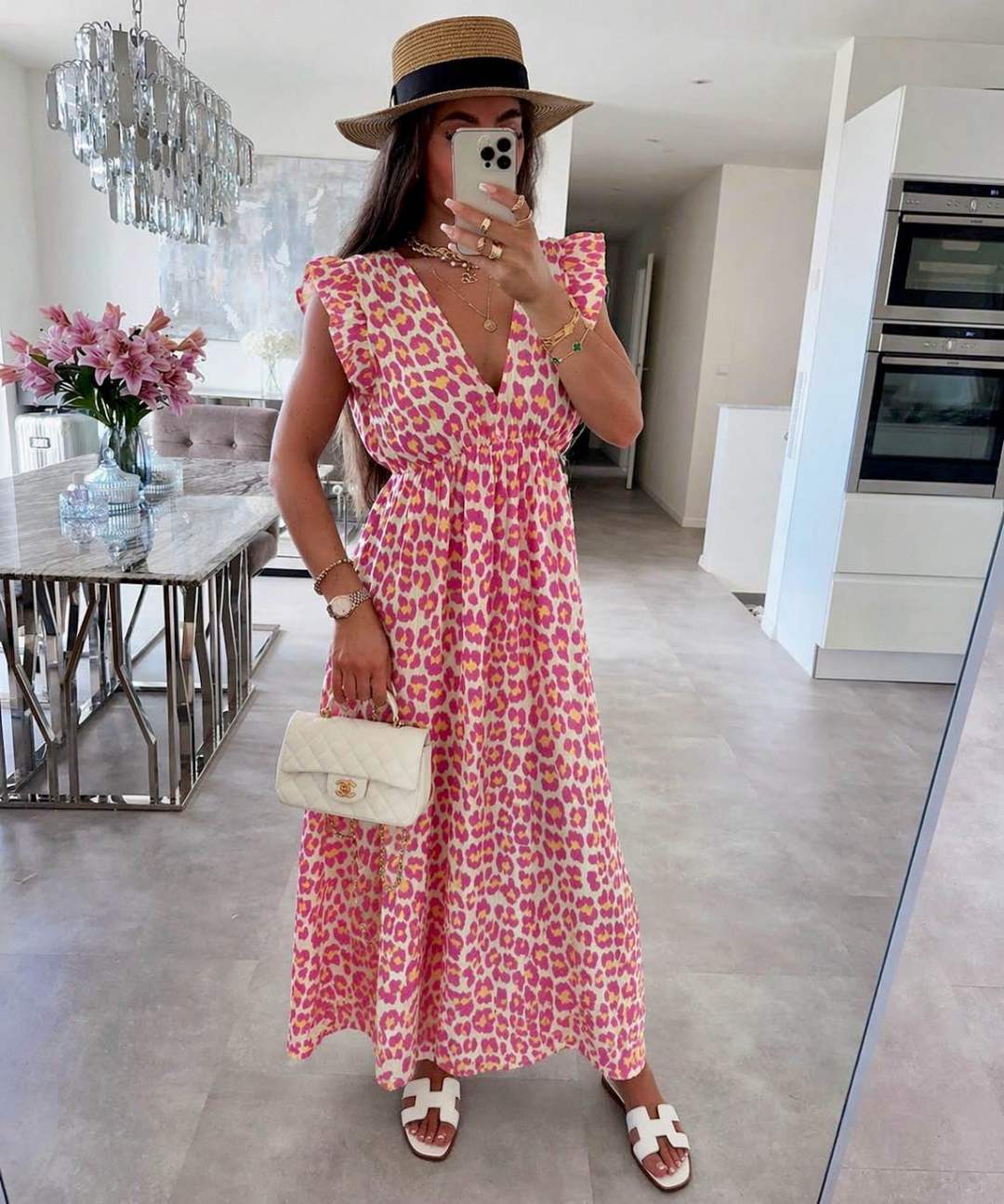Leo Ruffle Dress