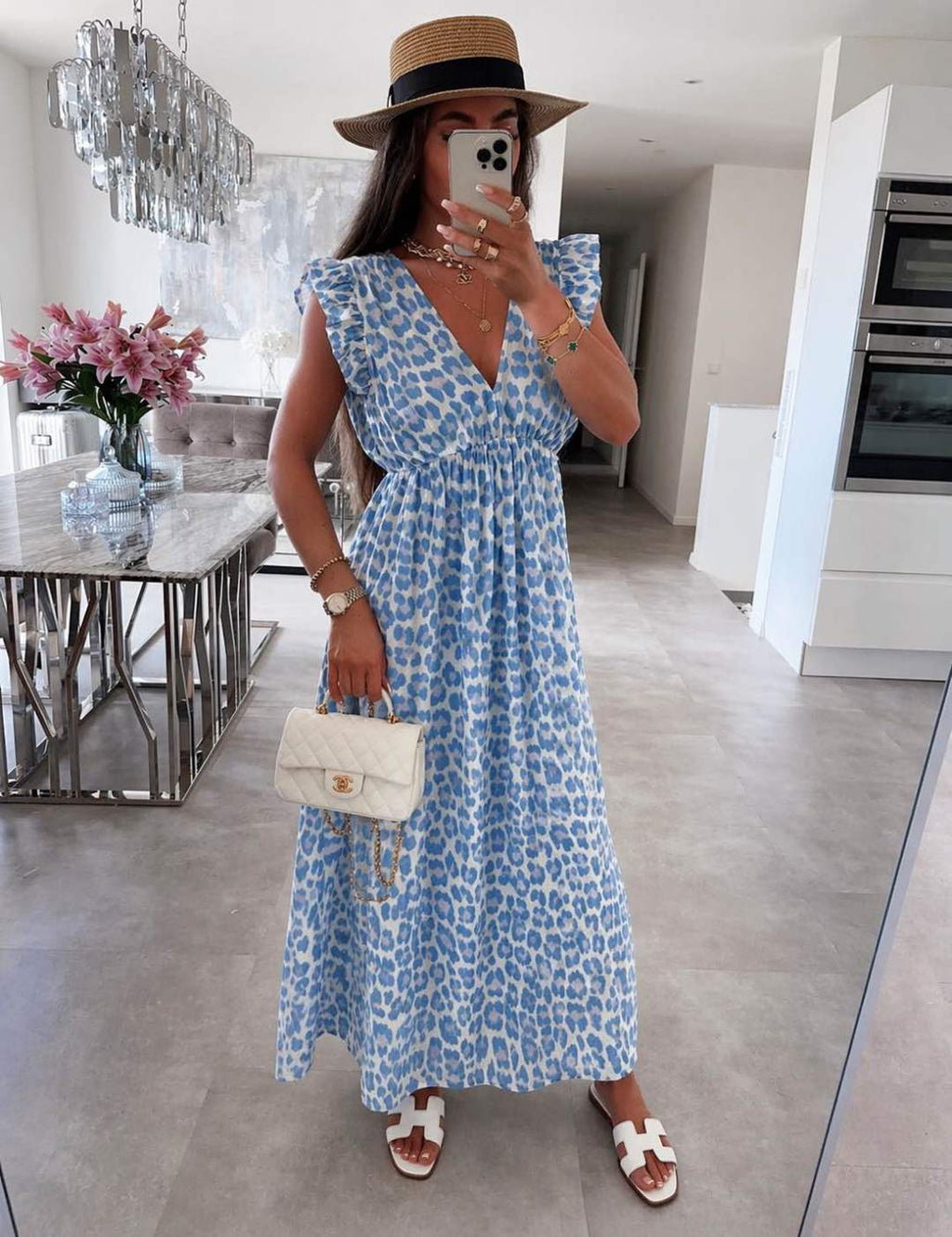 Leo Ruffle Dress