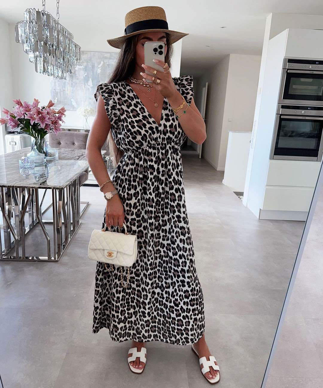 Leo Ruffle Dress