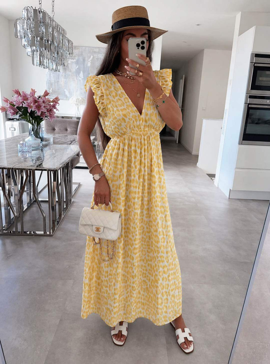 Leo Ruffle Dress