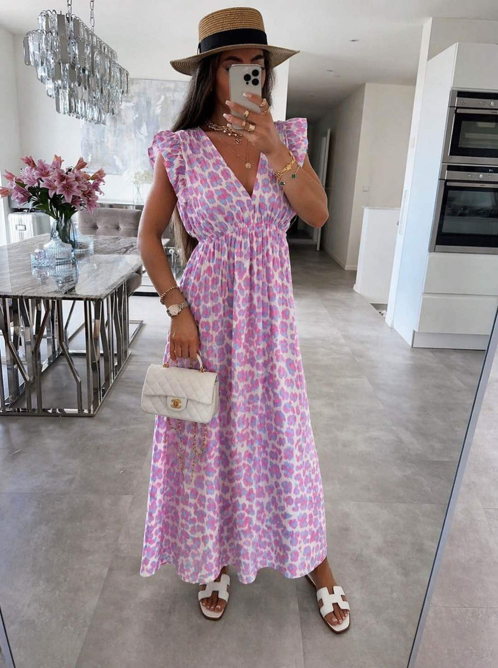 Leo Ruffle Dress