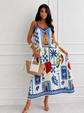 mediterraan maxi dress