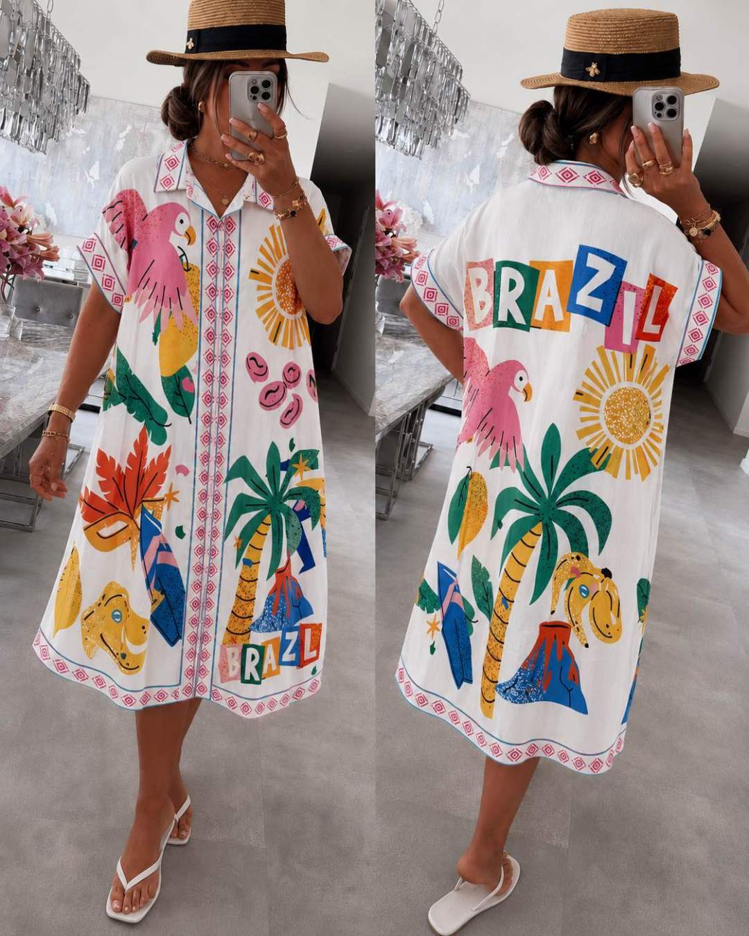 Brazil Shirt Dress