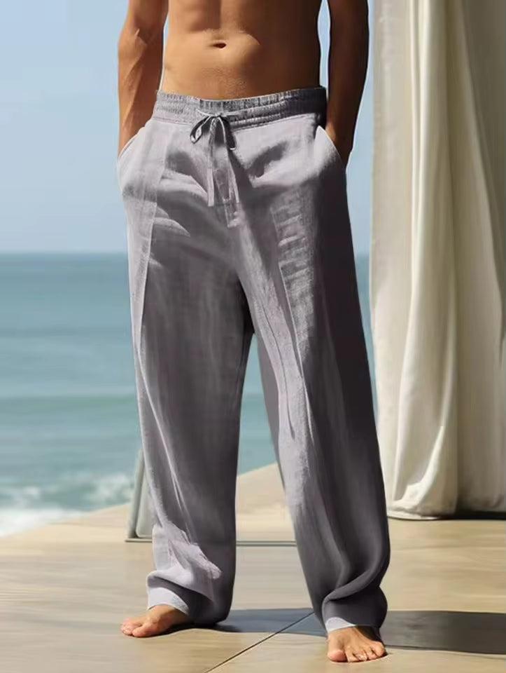Melle | Elegante Leinen Herrenhose