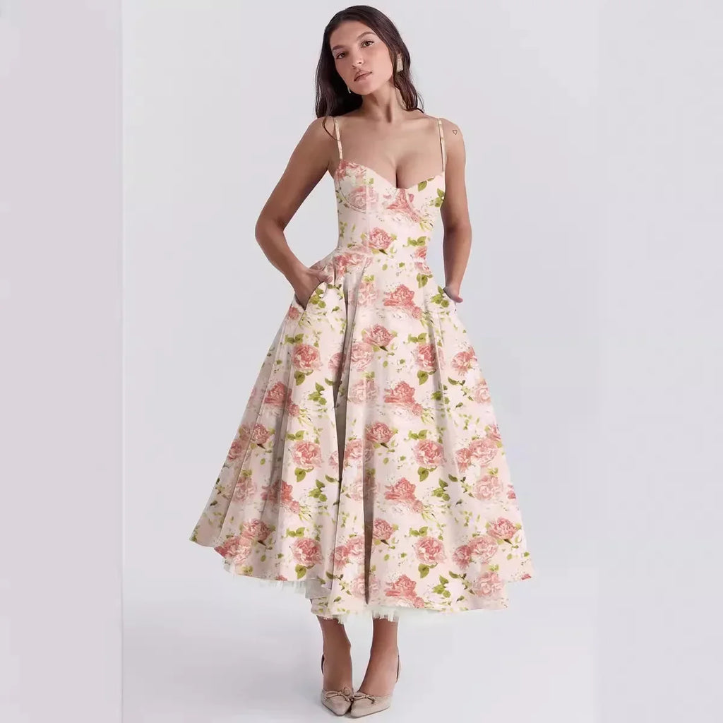 Pendulum Double-layer Suspender Dress Princess Dress Women Summer Sexy French Mesh Sleeveless Spaghetti Strap Maxi Camis Dress