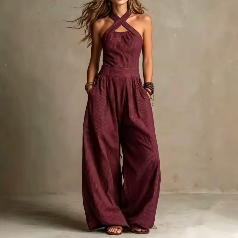 Annalou | Combinaison-pantalon avec une élégante tenue croisée